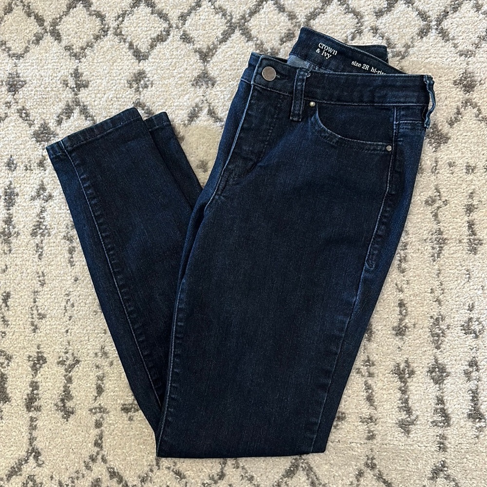 Crown & Ivy Hi-Rise Skinny Jeans